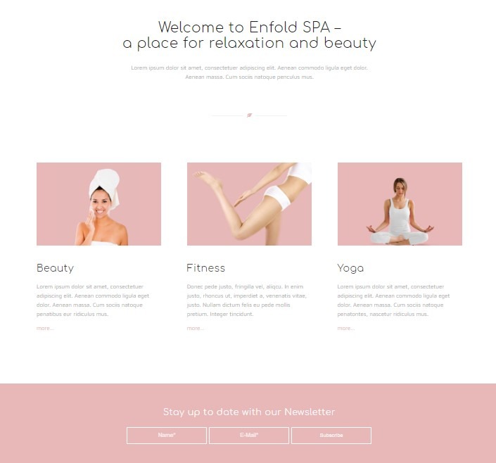 Site de estética